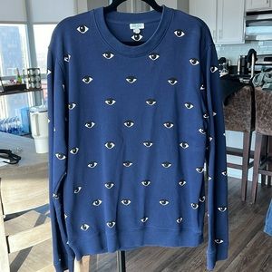 Kenzo Navy Blue Evil Eye Crewneck